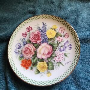 DANBURY MINT EUC THE FLOWERS OF ENGLAND COLLECTOR PLATE